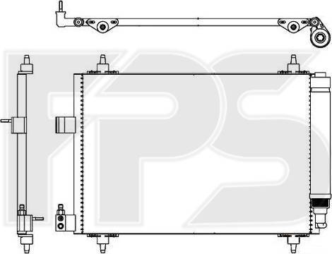 FPS FP 54 K461 - Kondenser, kondisioner furqanavto.az