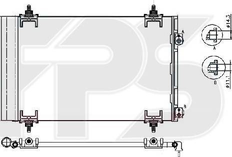 FPS FP 54 K435 - Kondenser, kondisioner furqanavto.az