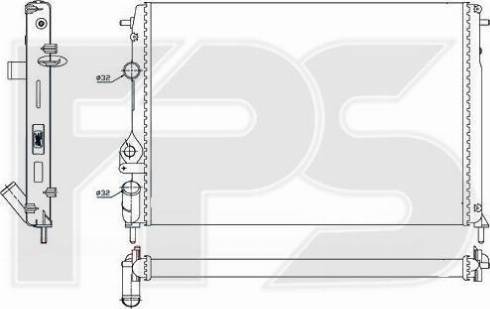 FPS FP 56 A1149 - Radiator, mühərrikin soyudulması furqanavto.az