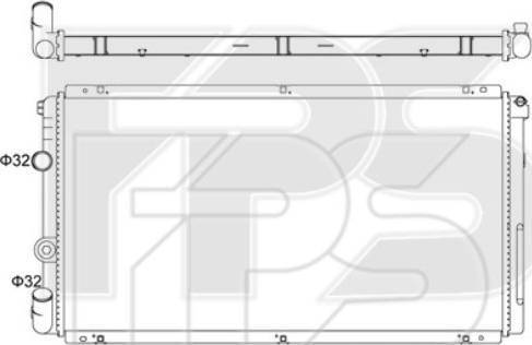 FPS FP 56 A751-X - Radiator, mühərrikin soyudulması furqanavto.az