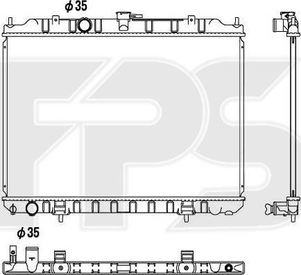 FPS FP 50 A617 - Radiator, mühərrikin soyudulması furqanavto.az