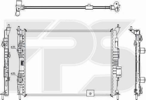 FPS FP 50 A108-X - Radiator, mühərrikin soyudulması furqanavto.az