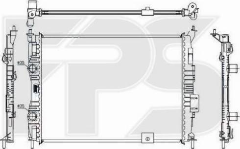 FPS FP 50 A355-X - Radiator, mühərrikin soyudulması furqanavto.az