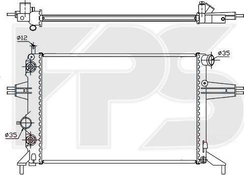 FPS FP 52 A1089 - Radiator, mühərrikin soyudulması furqanavto.az