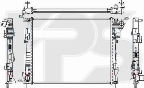 FPS FP 52 A1169 - Radiator, mühərrikin soyudulması furqanavto.az