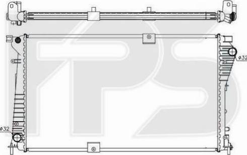 FPS FP 52 A361-X - Radiator, mühərrikin soyudulması furqanavto.az