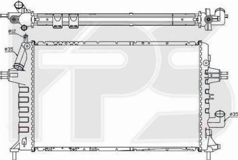 FPS FP 52 A303 - Radiator, mühərrikin soyudulması furqanavto.az