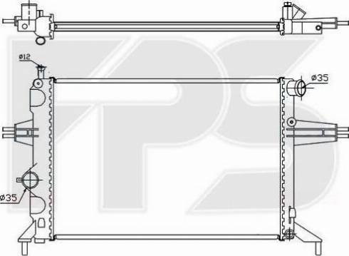 FPS FP 52 A314-X - Radiator, mühərrikin soyudulması furqanavto.az