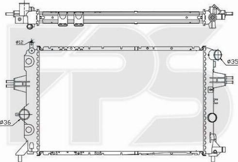 FPS FP 52 A316-X - Radiator, mühərrikin soyudulması furqanavto.az