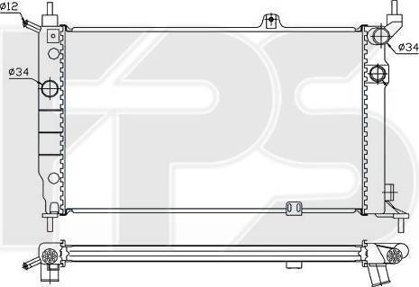 FPS FP 52 A258 - Radiator, mühərrikin soyudulması furqanavto.az