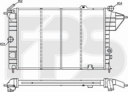 FPS FP 52 A253 - Radiator, mühərrikin soyudulması furqanavto.az