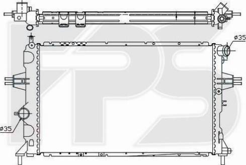 FPS FP 52 A289 - Radiator, mühərrikin soyudulması furqanavto.az