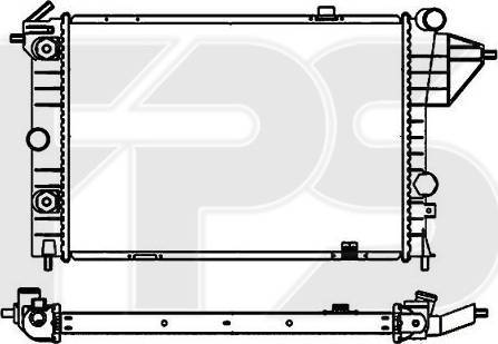 FPS FP 52 A285 - Radiator, mühərrikin soyudulması furqanavto.az