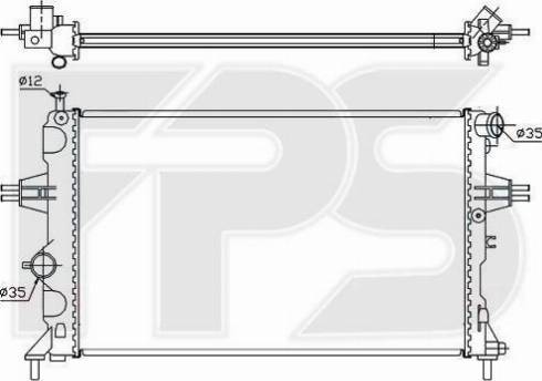 FPS FP 52 A288 - Radiator, mühərrikin soyudulması furqanavto.az