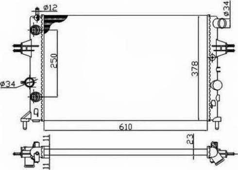 FPS FP 52 A282 - Radiator, mühərrikin soyudulması furqanavto.az