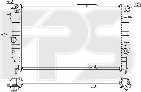 FPS FP 52 A279 - Radiator, mühərrikin soyudulması furqanavto.az