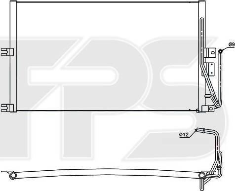 FPS FP 52 K124-X - Kondenser, kondisioner furqanavto.az