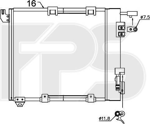 FPS FP 52 K122 - Kondenser, kondisioner furqanavto.az