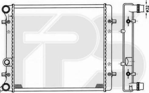 FPS FP 64 A433 - Radiator, mühərrikin soyudulması furqanavto.az