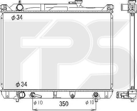 FPS FP 68 A518 - Radiator, mühərrikin soyudulması furqanavto.az