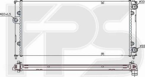 FPS FP 62 A499 - Radiator, mühərrikin soyudulması furqanavto.az