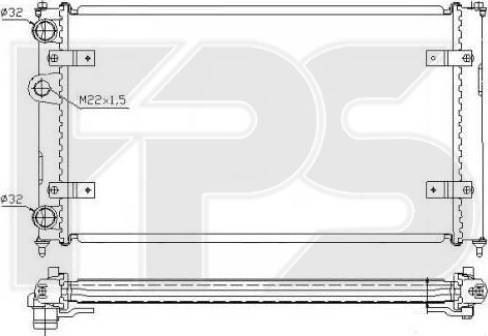 FPS FP 62 A498 - Radiator, mühərrikin soyudulması furqanavto.az