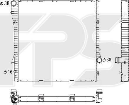 FPS FP 14 A49 - Radiator, mühərrikin soyudulması furqanavto.az