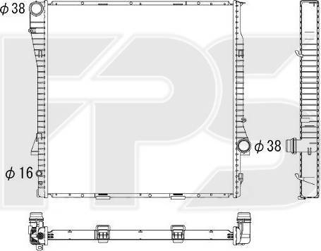 FPS FP 14 A50 - Radiator, mühərrikin soyudulması furqanavto.az