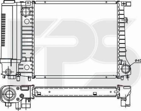 FPS FP 14 A15-X - Radiator, mühərrikin soyudulması furqanavto.az