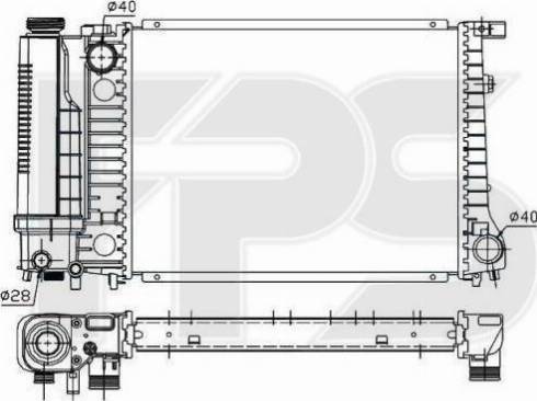 FPS FP 14 A17 - Radiator, mühərrikin soyudulması furqanavto.az