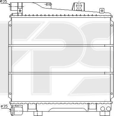 FPS FP 14 A865 - Radiator, mühərrikin soyudulması furqanavto.az