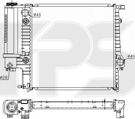 FPS FP 14 A21 - Radiator, mühərrikin soyudulması furqanavto.az