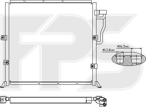 FPS FP 14 K05-X - Kondenser, kondisioner furqanavto.az