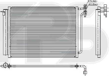 FPS FP 14 K08-X - Kondenser, kondisioner furqanavto.az
