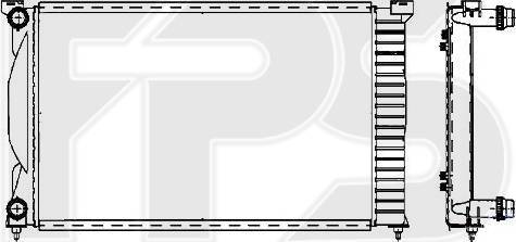 FPS FP 12 A463 - Radiator, mühərrikin soyudulması furqanavto.az