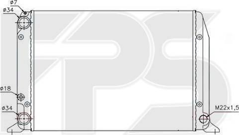 FPS FP 12 A417-P - Radiator, mühərrikin soyudulması furqanavto.az