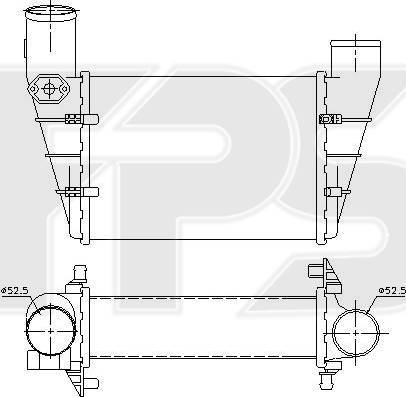 FPS FP 12 T62-X - Intercooler, şarj cihazı furqanavto.az