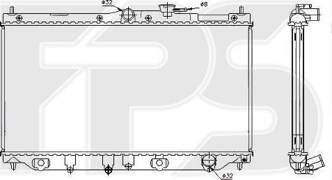 FPS FP 30 A951-X - Radiator, mühərrikin soyudulması furqanavto.az