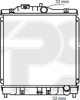 FPS FP 30 A578-P - Radiator, mühərrikin soyudulması furqanavto.az