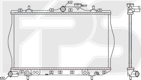 FPS FP 32 A640-P - Radiator, mühərrikin soyudulması furqanavto.az