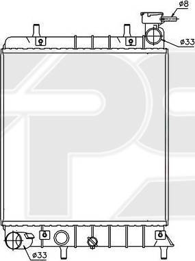 FPS FP 32 A653-P - Radiator, mühərrikin soyudulması furqanavto.az