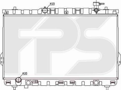 FPS FP 32 A666-X - Radiator, mühərrikin soyudulması furqanavto.az