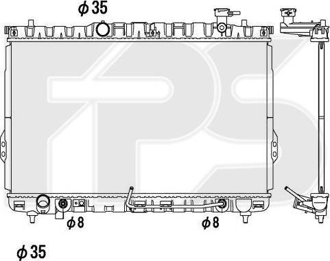 FPS FP 32 A667 - Radiator, mühərrikin soyudulması furqanavto.az