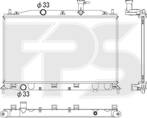 FPS FP 32 A1428 - Radiator, mühərrikin soyudulması furqanavto.az