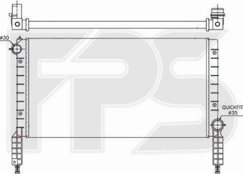 FPS FP 26 A133 - Radiator, mühərrikin soyudulması furqanavto.az