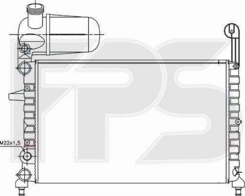 FPS FP 26 A786 - Radiator, mühərrikin soyudulması furqanavto.az