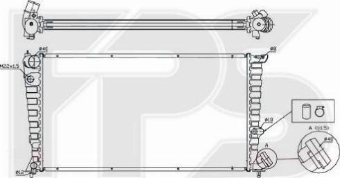 FPS FP 20 A54 - Radiator, mühərrikin soyudulması furqanavto.az