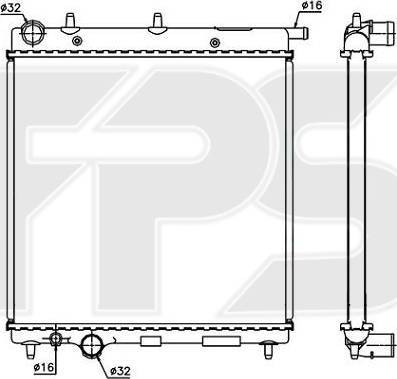 FPS FP 20 A74-X - Radiator, mühərrikin soyudulması furqanavto.az