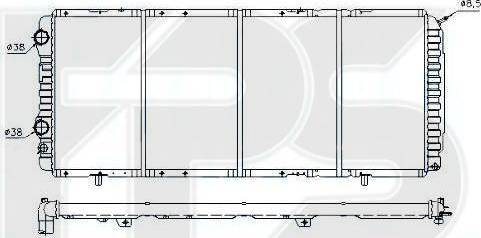 FPS FP 20 A724 - Radiator, mühərrikin soyudulması furqanavto.az