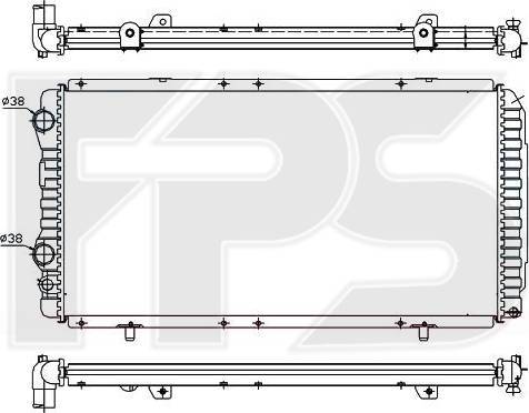 FPS FP 20 A722-X - Radiator, mühərrikin soyudulması furqanavto.az